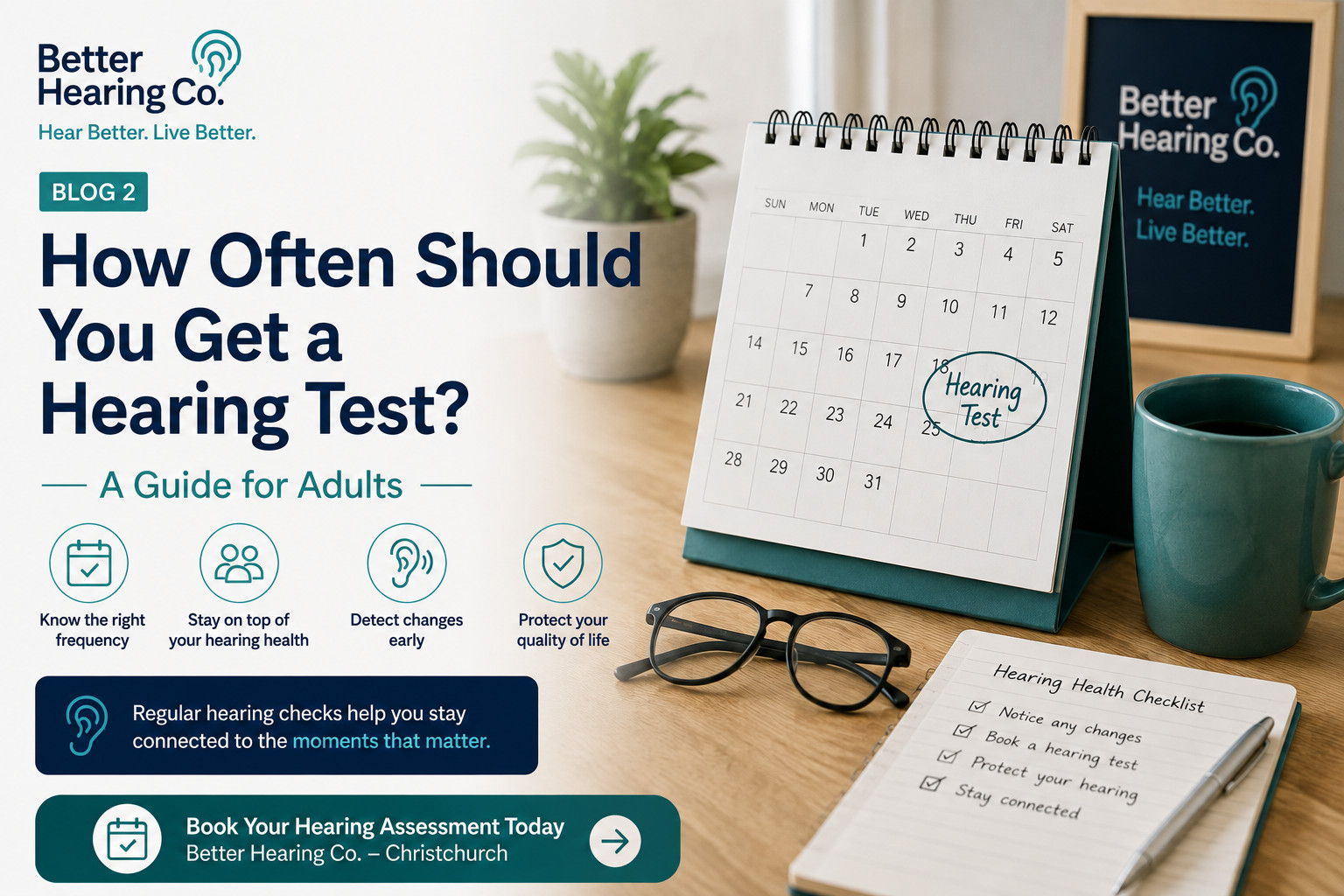 Calendar reminder for a regular hearing test