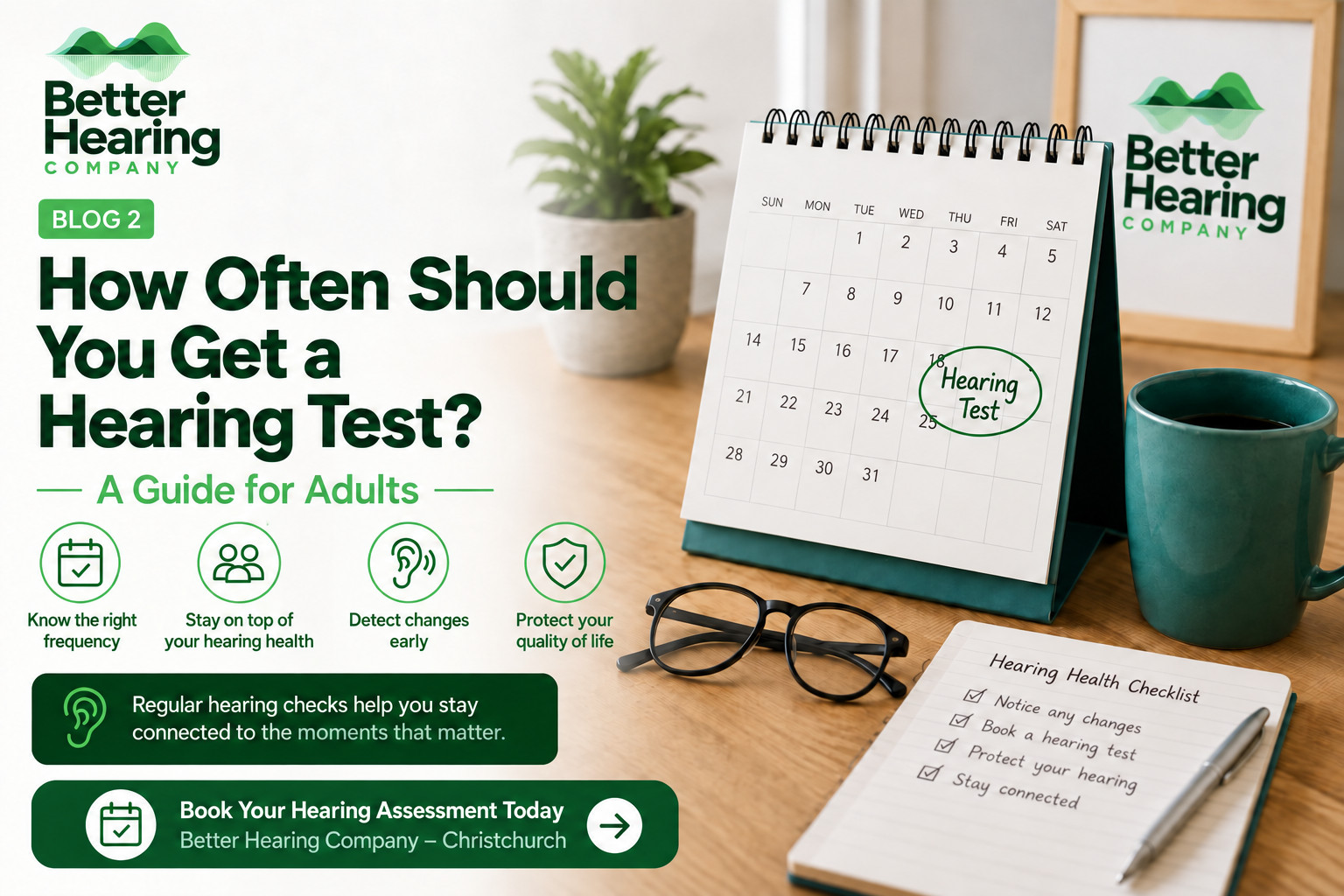 Calendar reminder for a regular hearing test